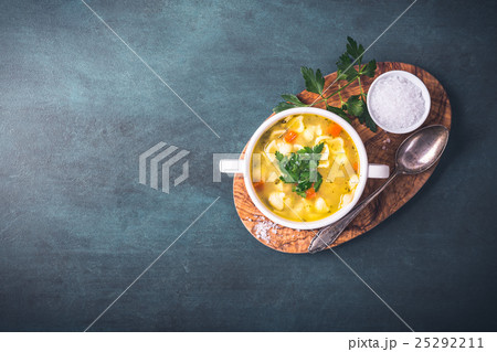 Chicken soup with noodles Chicken soup with noodles 25292211
