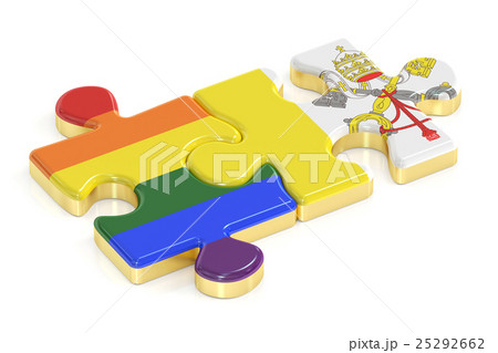 Gay Pride Rainbow and Vatican puzzles from flags Gay Pride Rainbow and Vatican puzzles from flags 25292662