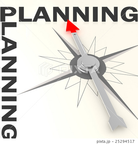 Compass with planning word isolated Compass with planning word isolated 25294517