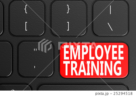 Employee Training on black keyboard 25294518
