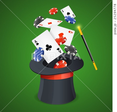Casino Win Concept Cards and Chips. Vector Casino Win Concept Cards and Chips. Vector 25294778