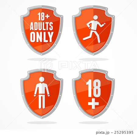 Vector shield stop sign set Vector shield stop sign set 25295395