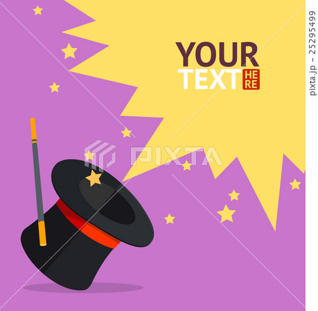Vector magic hat background for text Vector magic hat background for text 25295499