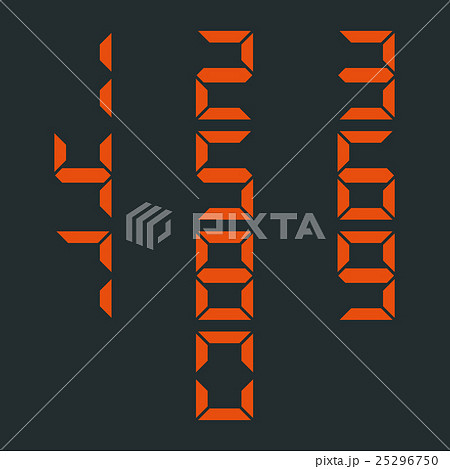 A set of numbers, vector illustration. A set of numbers, vector illustration. 25296750