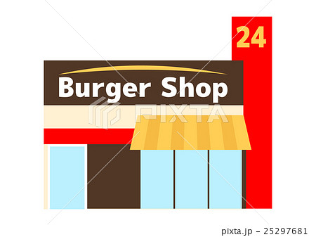 ハンバーガーショップのイラストのイラスト素材 25297681 Pixta