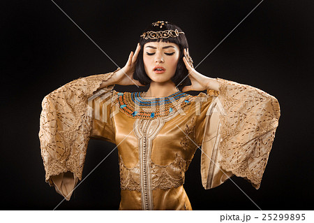 Serious Egyptian woman like Cleopatra with Serious Egyptian woman like Cleopatra with 25299895