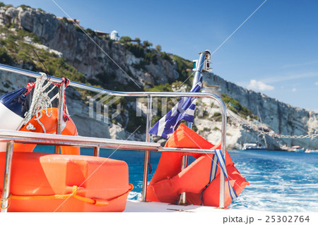 Touristic pleasure boat. Zakynthos, Greece 25302764