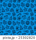 Christmas icon set seamless pattern 25302820