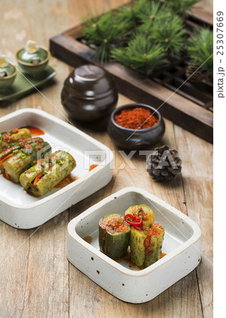 Korean Traditional Food - Kimchi (Fermented/Pickled Cucumber,Asian Cuisine) Korean Traditional Food - Kimchi (Fermented/Pickled Cucumber,Asian Cuisine) 25307669