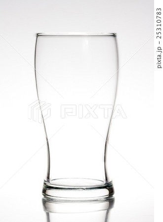 glass of beer empty isolated on white 25310783