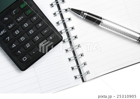 calculator notebook and business pen calculator notebook and business pen 25310905