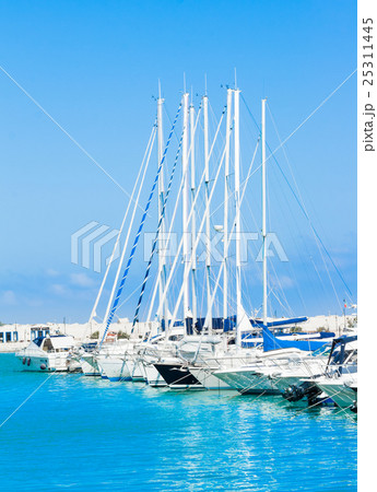 sea port with boats in the beautiful sunny day sea port with boats in the beautiful sunny day 25311445