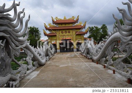 golden temple gate with two dragon on the sides 25313811