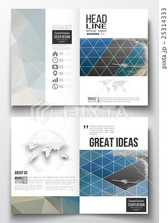 Set of business templates for brochure, magazine 25314333