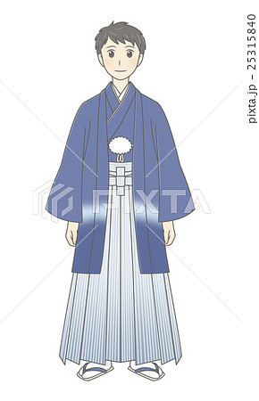 羽織袴の男性のイラスト素材 25315840 Pixta