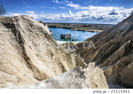 Abandoned Soviet time prison in Rummu quarry Abandoned Soviet time prison in Rummu quarry 25315943