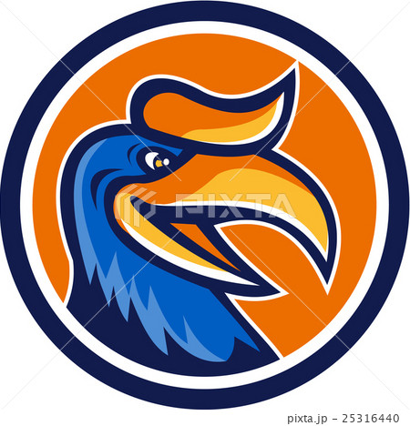 Hornbill Head Circle Retro Hornbill Head Circle Retro 25316440