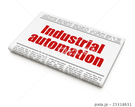 Manufacuring concept: newspaper headline Manufacuring concept: newspaper headline 25318631