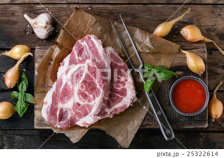 Raw meat pork steak Raw meat pork steak 25322614