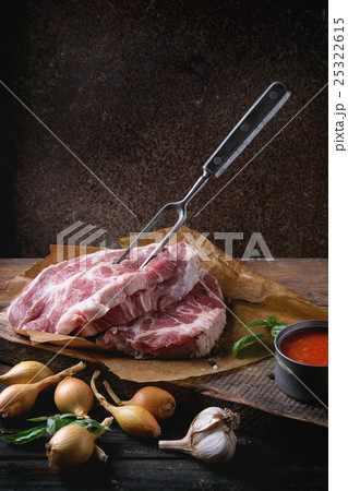 Raw meat pork steak Raw meat pork steak 25322615