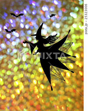 ハロウィンの魔女とキラキラ 25323006