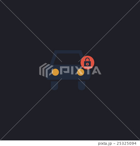 Car lock computer symbol 25325094