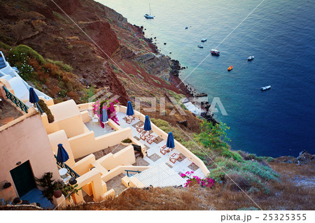 Greek Villa in Oia Town and Sea, Santorini Island, Greece 25325355