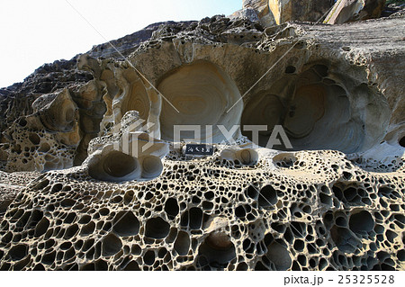 高知県土佐清水市　見残し海岸　過巻岩 25325528