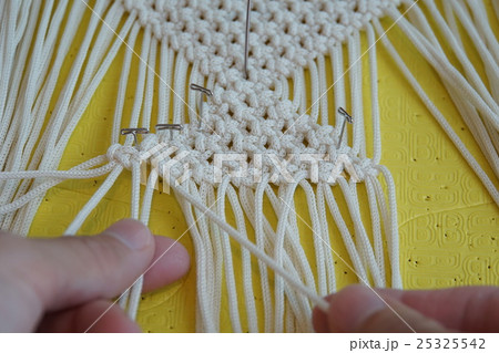 マクラメ編み Macrame の写真素材