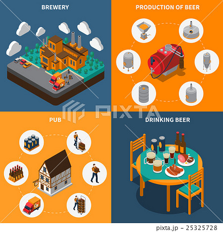 Brewery Concept Icons Set  25325728