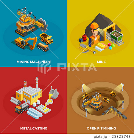 Mining Concept Icons Set  25325743