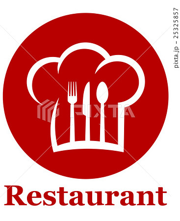 red restaurant icon 25325857