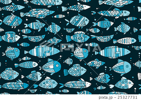 Art fish collection, sketch for your design 25327731