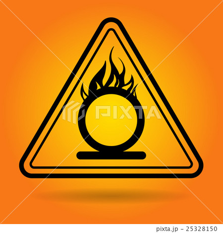 Fire Danger Safety Sign Icon 25328150