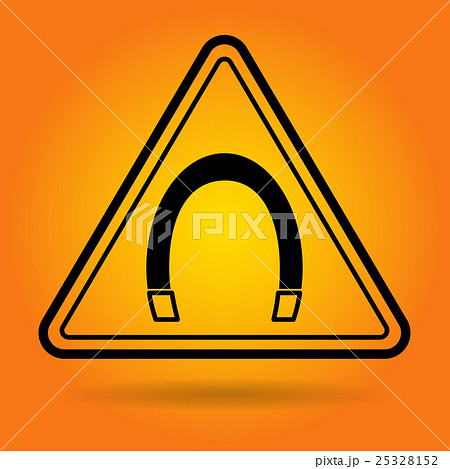 Magnetic Field Safety Sign Icon 25328152