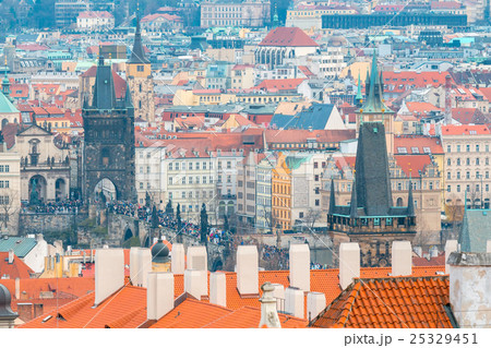 Prague. Aerial view of the city. 25329451