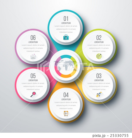 Infographic design with colored Infographic design with colored 25330755