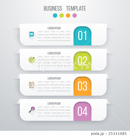 Vector illustration infographics four options 25331085