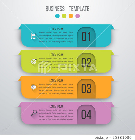 Vector illustration infographics four options 25331086