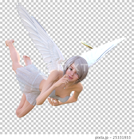 Pose a cute angel perming3DCG illustrations material 25331933