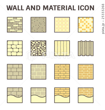 Wall material icon 25333268