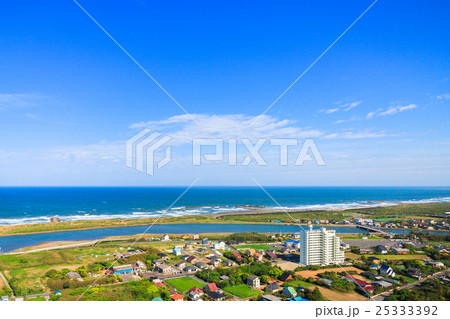 一宮町　田舎の風景を空撮 25333392