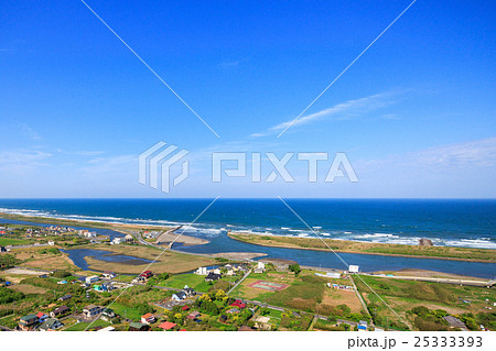 一宮町　田舎の風景を空撮 25333393