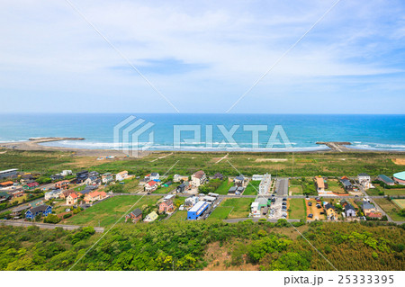 一宮町 田舎の風景を空撮 一宮町 田舎の風景を空撮 25333395