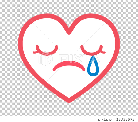 悲しむハートのキャラクター 25333673