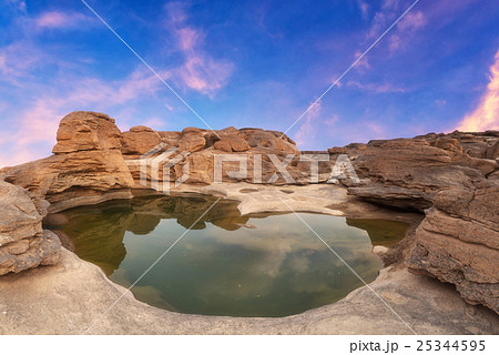 Nature Landscape view of Sand dunes and rock field 25344595