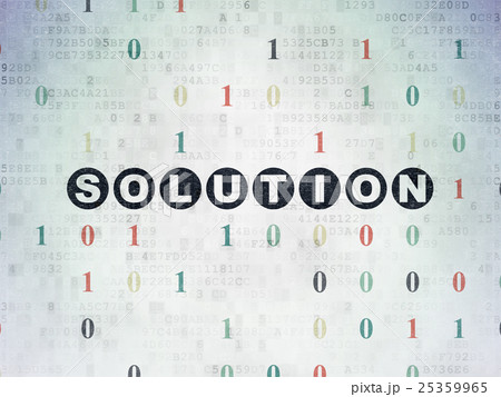 Business concept: Solution on Digital Data Paper Business concept: Solution on Digital Data Paper 25359965