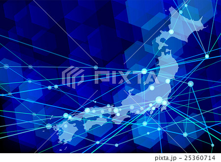 テクスチャー-デジタルジャパンブルー 25360714