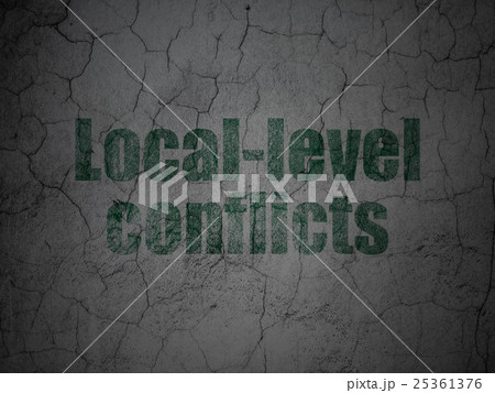 Political concept: Local-level Conflicts on grunge 25361376