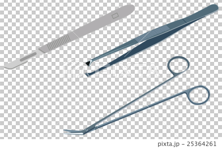 医療関連 手術器具のイラスト素材